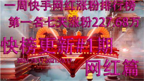 快手网红排行榜前50名,揭秘前50名热门主播的崛起之路